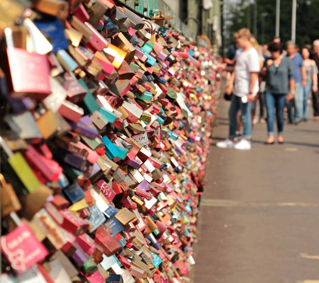 love castle, hohenzollern bridge, love locks